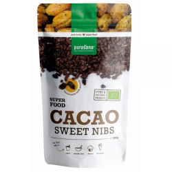 Purasana Super Food Éclats de Fèves de Cacao Sucrées Bio 200g