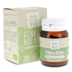 Nutri'sentiels Ginkgo Biloba Mémoire & Concentration Bio 30 gélules