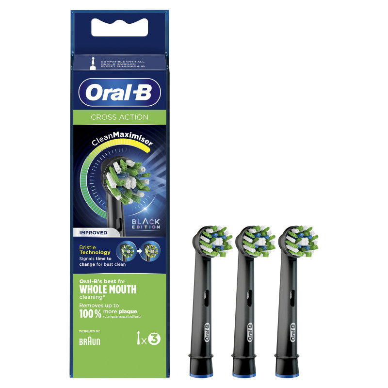 Oral-B Cross Action Black Edition 3 Brossettes