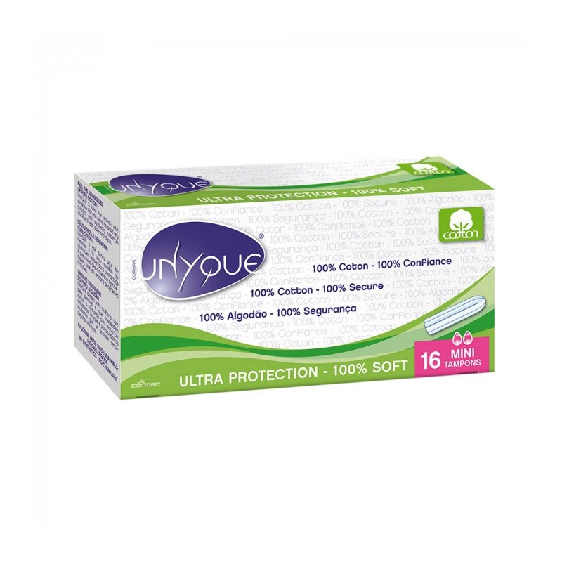 Unyque Ultra Protection 100% Soft 16 Mini Tampons 