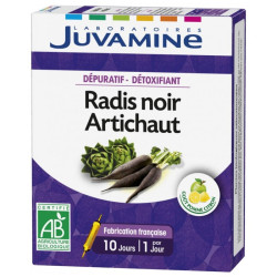 Juvamine Dépuratif - Détoxifiant Radis Noir - Artichaut 10 ampoules de 10ml