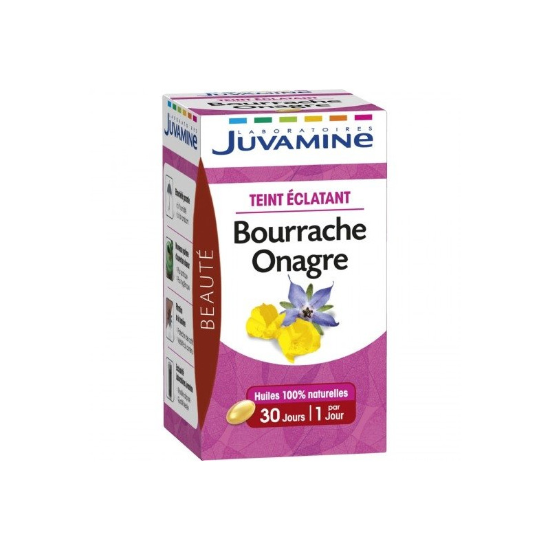 Juvamine Teint Éclatant Bourrache - Onagre 30 capsules