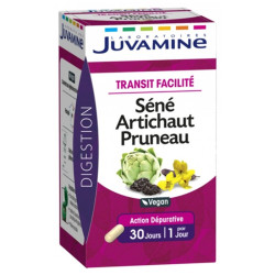 Juvamine Transit Facilité Séné - Artichaut - Pruneau 30 gélules végétales