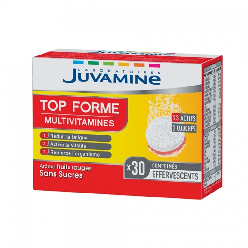 Juvamine Top Forme Multivitamines 30 comprimés effervescents
