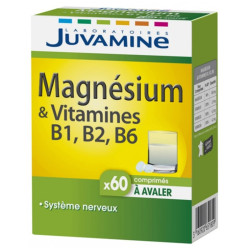Juvamine Magnésium & Vitamines B1, B2, B6 60 comprimés à avaler