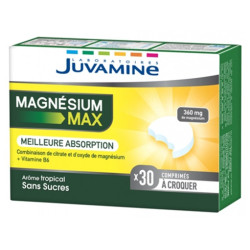 Juvamine Magnésium Max 30 comprimés à croquer