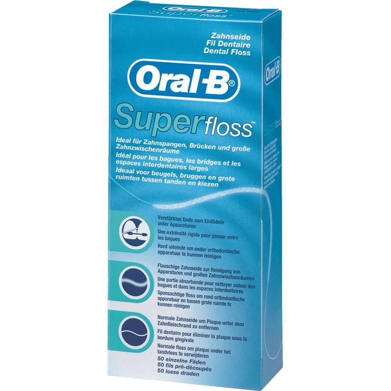 Oral-B Superfloss Fil Dentaire Menthe 50m