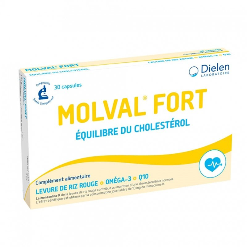 Dielen Molval Fort Équilibre du Cholestérol 30 capsules