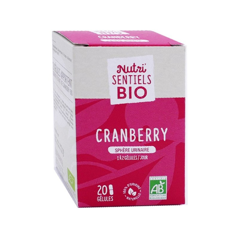 Nutrisanté Nutri'sentiels Cranberry Bio 20 gélules