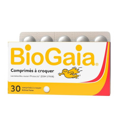 BioGaia Protectis Arôme Fraise Probiotique 30 comprimés