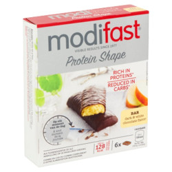 Modifast Protein Shape Barres saveur Chocolat Noir et blanc 6 en-cas