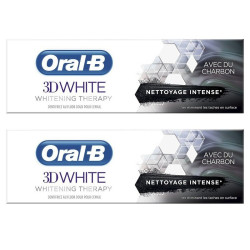 Oral-B 3D White Whitening Therapy Nettoyage Intense Charbon 2 x 75ml