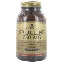 Solgar Spiruline 750 mg 80 gélules Végétales