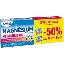 Alvityl Magnesium Vitamine B6 Promo Spéciale 2 x 45 comprimés