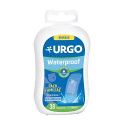 Urgo Pansement Waterproof Pack Familial 2 formats 38 pièces