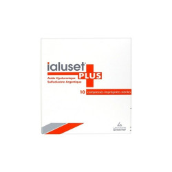 Ialuset Plus Acide Hyaluronique Compresses Imprégnées Stériles 10x10cm