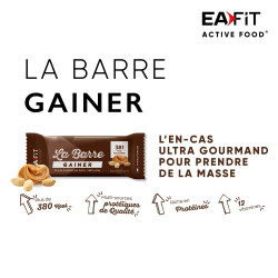 EaFit Active Food La Barre Gainer Goût Beurre de Cacahuètes 90g