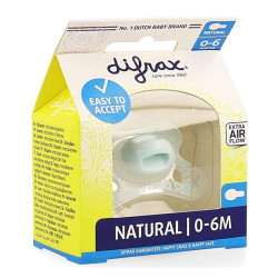 Difrax Sucette Natural 0-6 mois 1 pièce
