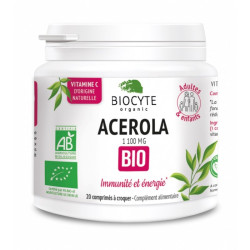 Biocyte Acérola 1100mg Bio 20 comprimés à croquer