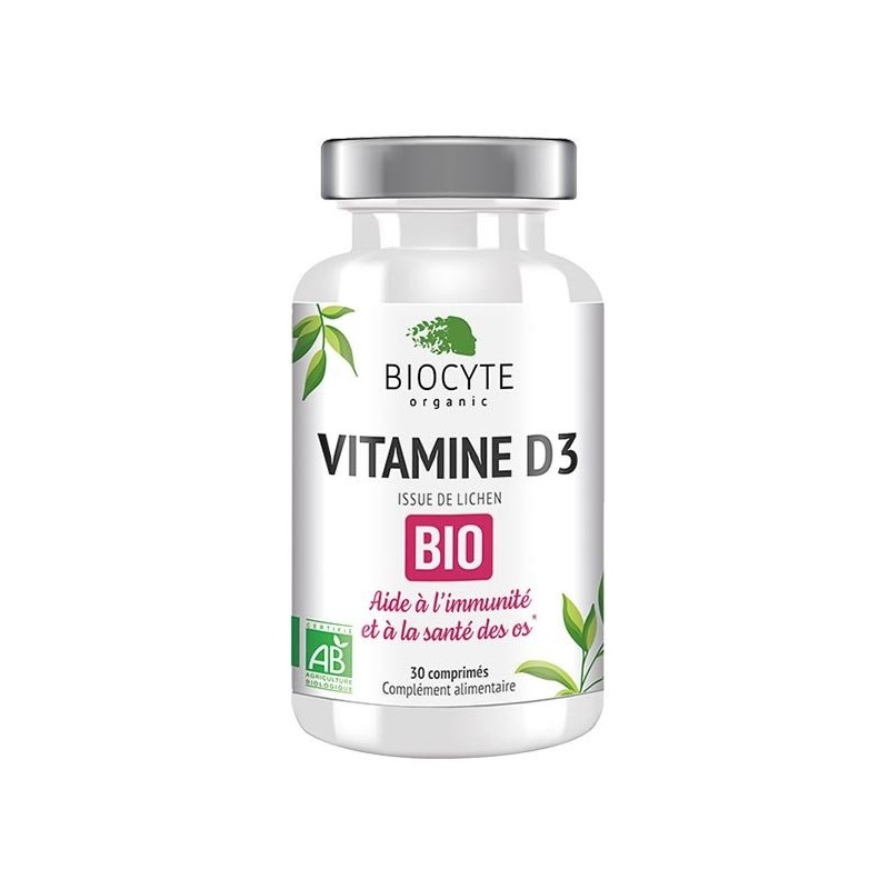 Biocyte Vitamine D3 Bio 30 comprimés