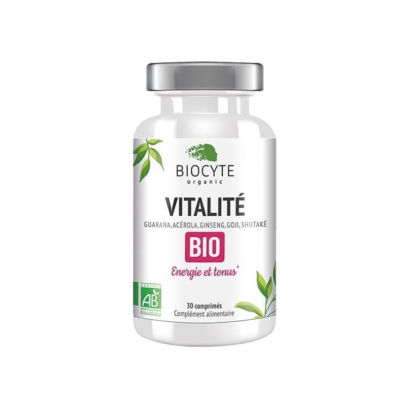 Biocyte Vitalité Bio 30 comprimés