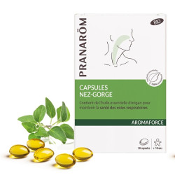 Pranarom Aromaforce Nez-Gorge Bio 30 capsules