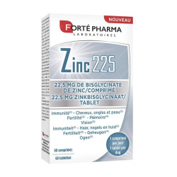 Forte Pharma Zinc 225 60 comprimés