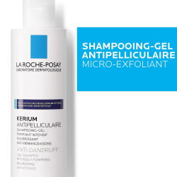 La Roche-Posay Kerium Shampooing Gel Antipelliculaire Cuir Chevelu Gras 200ml