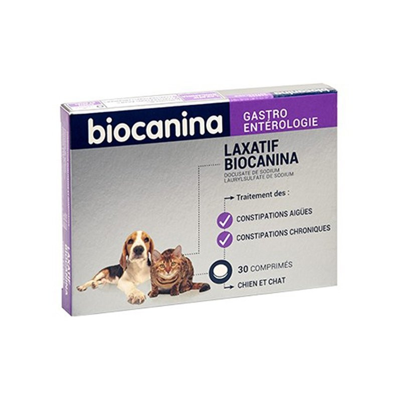 Biocanina Gastroentérologie Laxatif 30 comprimés