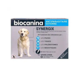 Biocanina Synergix Grand Chien 20 à 40kg 4 pipettes