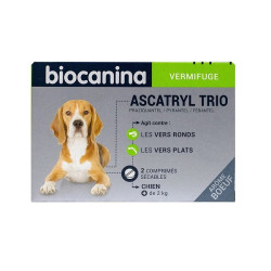 Biocanina Ascatryl Trio Vermifuge Chien + de 2kg 4 comprimés