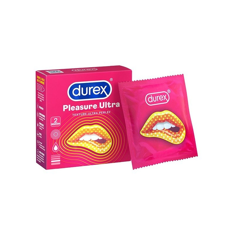 Durex Pleasure Ultra Texture Ultra Perlée 2 pièces
