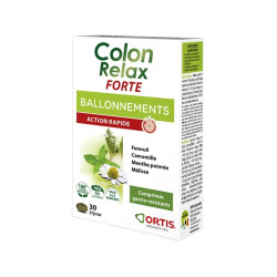 Ortis Colon Relax Forte Ballonnements 30 comprimés