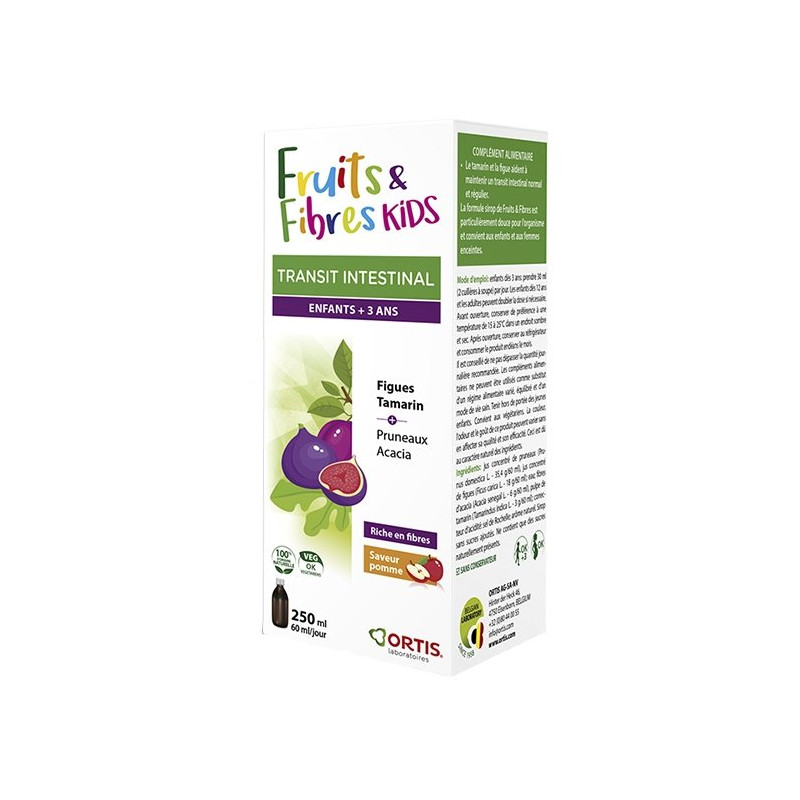 Ortis Fruits & Fibres Kids Transit Intestinal Enfants +3ans 250ml