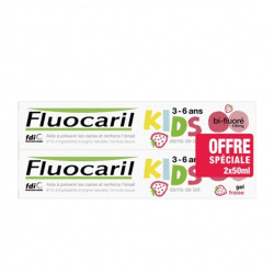 Fluocaril Gel Dent Fraise 3-6 ans 2 x 50ml