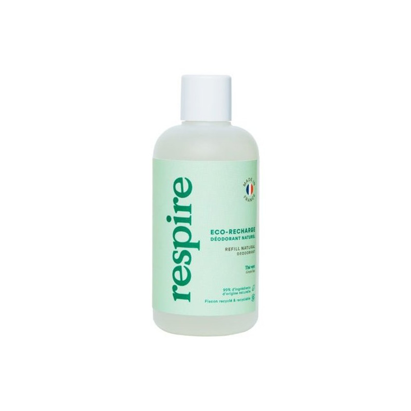 Respire Eco Recharge Déodorant Naturel Roll-On Thé Vert 150ml
