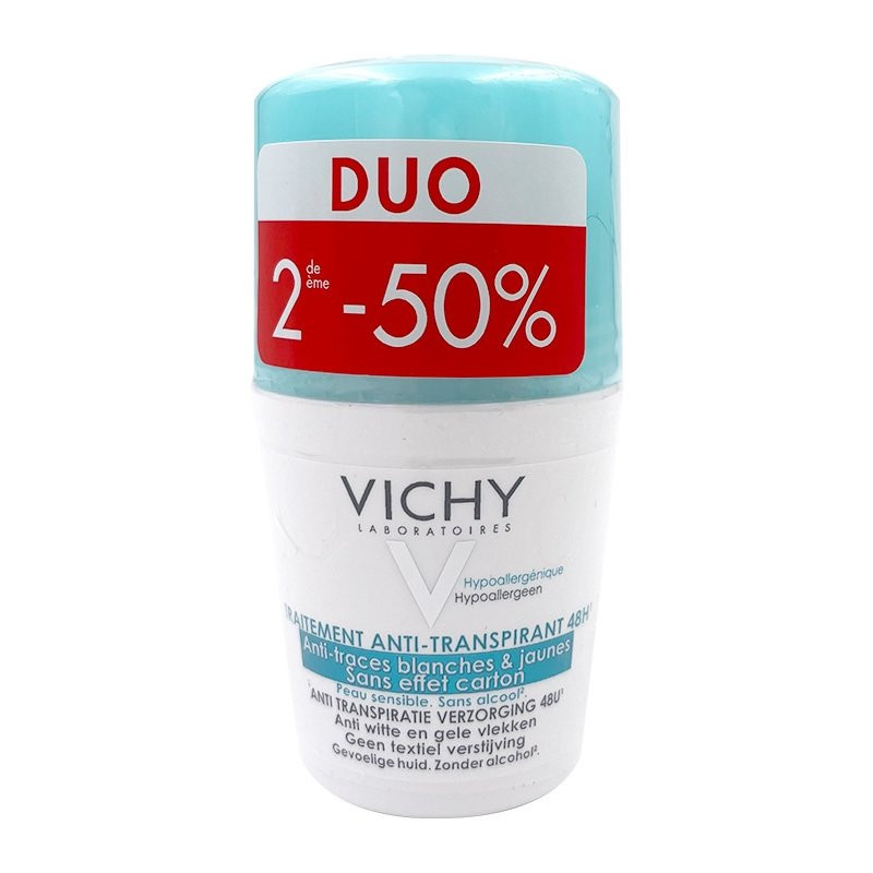 Vichy Traitement Anti-Transpirant 48h 2x50ml 2ème -50%