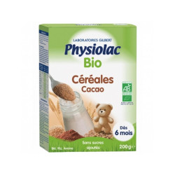 Physiolac Bio Céréales Cacao Dès 6 mois 200g