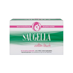 Saugella Cotton Touch 10 serviettes maternité
