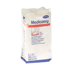 Medicomp non sterile 4 plis 5X5CM 100 *4218215 