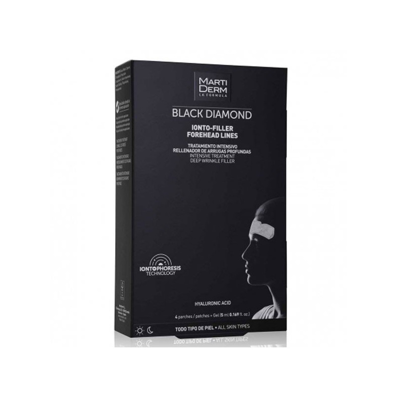Martiderm Black Diamond Ionto-Filler Forehead Lines 4 patchs + Gel 5ml