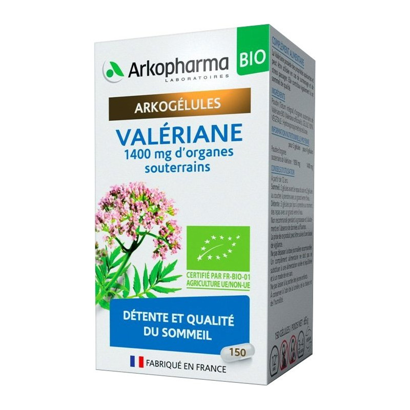 Arkopharma Arkogélules Valériane Bio 150 gélules