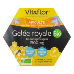 Vitaflor Bio Gelée Royale 1500mg 20 ampoules de 15ml
