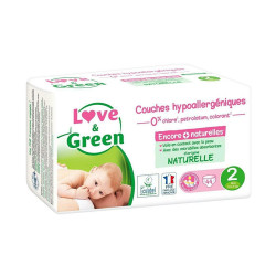 Love & Green Couches Hypoallergéniques Taille 2 44 pièces