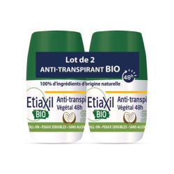 Etiaxil Anti-Transpirant Végétal 48H Bio 2x50ml