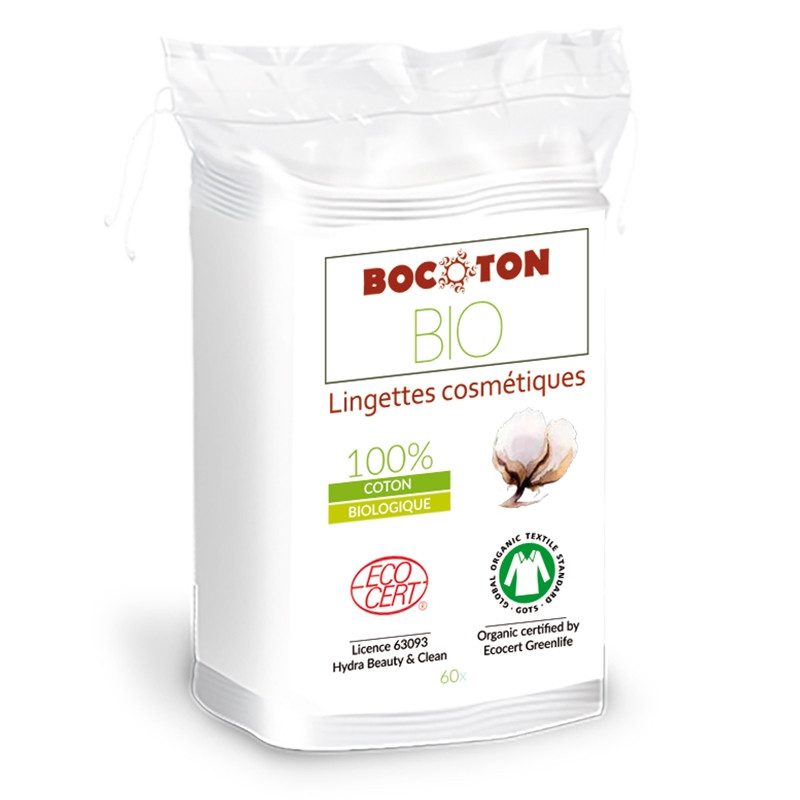 Bocoton Lingettes Cosmétiques Bio 60x