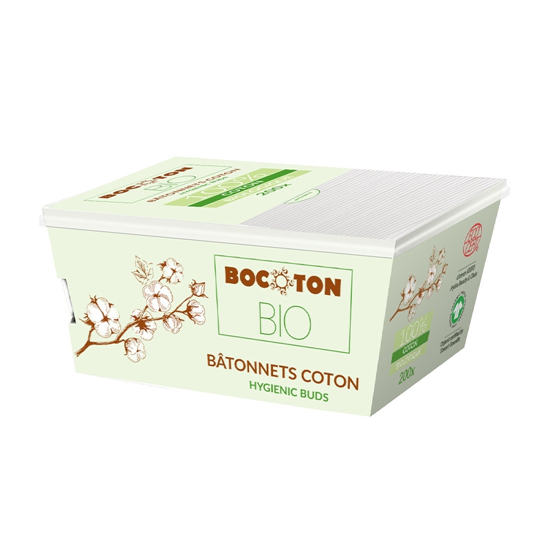 Bocoton Bâtonnets Coton Bio 200x