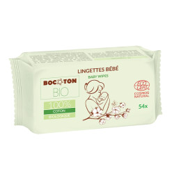 Bocoton Lingettes Bébé Bio 54x