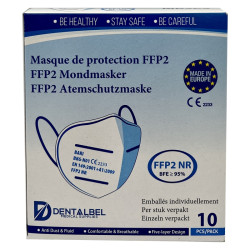 Dentalbel Masque de Protection FFP2 10 pièces
