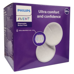 Philips Avent Ultra Confortable 60 Coussinets d'Allaitement Jetable